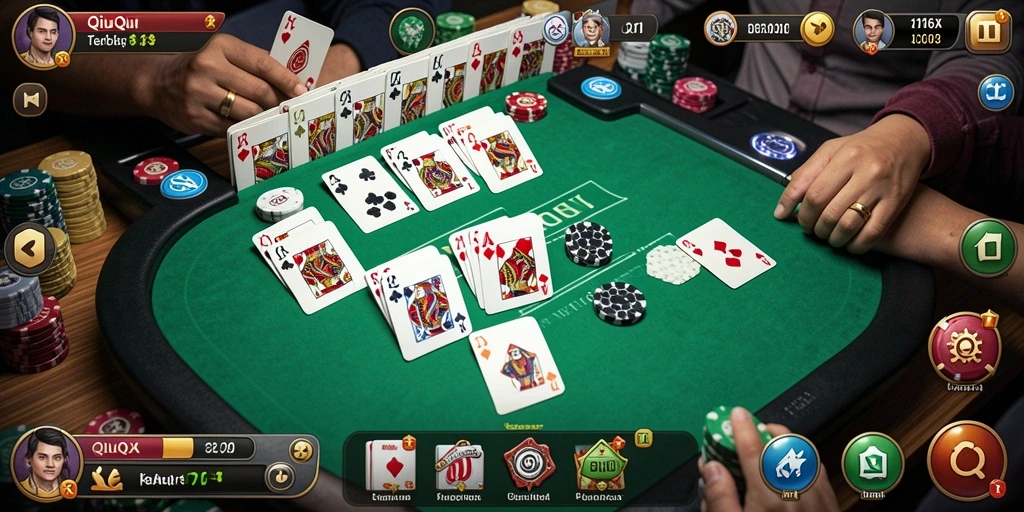 Tampilan gameplay menarik dalam permainan QiuQiu 116X.