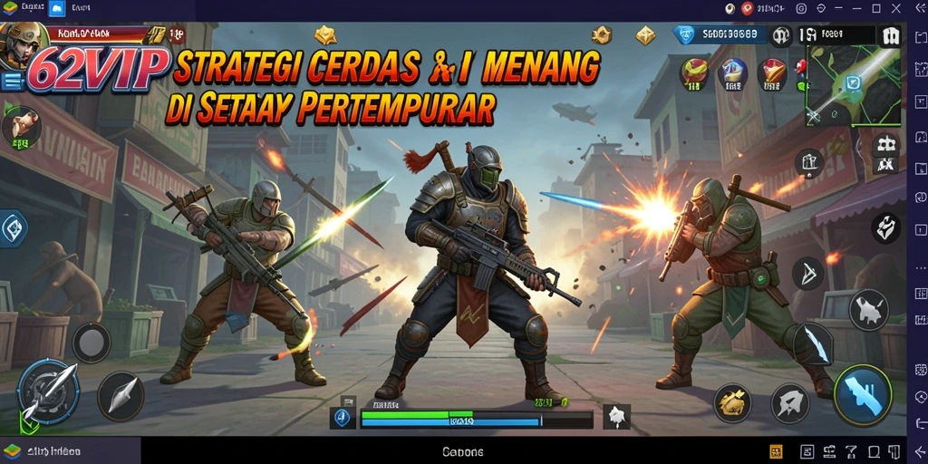 Tampilan gameplay menarik dari 62VIP dengan aksi pertempuran seru.