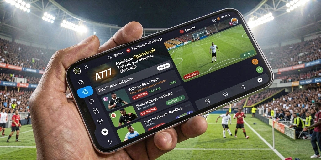 Screenshot A7777 menampilkan tampilan taruhan olahraga yang dinamis.
