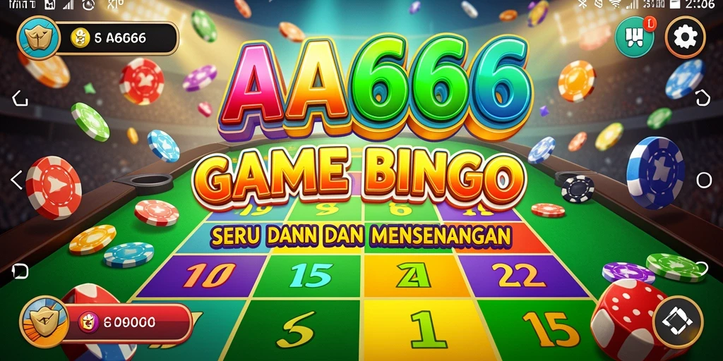 Tampilan gameplay seru dari AA666 dengan berbagai pilihan kartu Bingo.