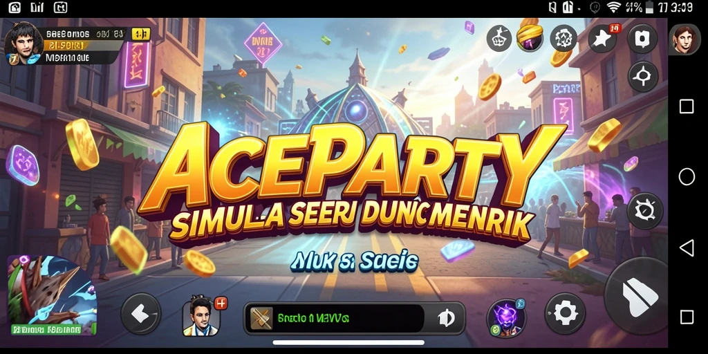 Tangkapan layar utama dari gameplay <strong>ACEPARTY</strong>, menunjukkan pengalaman simulasi yang mendalam.