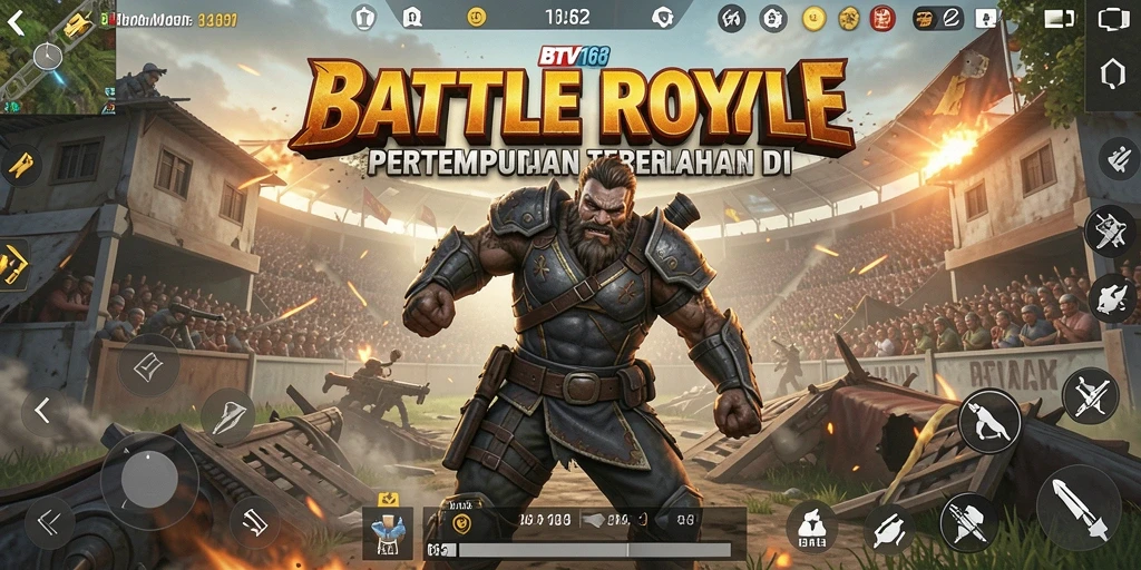 Gameplay seru dalam BTV168 saat pemain bertempur di arena.