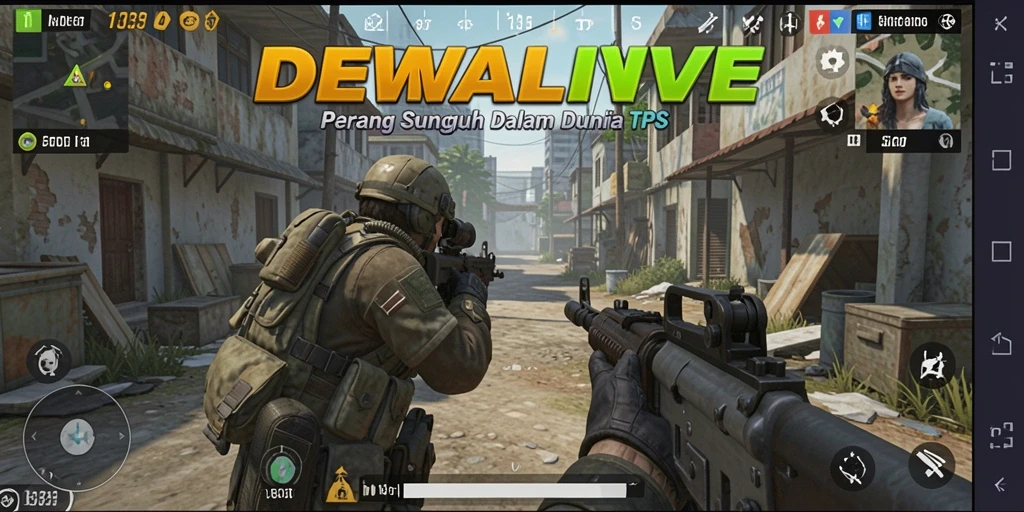 Screenshot gameplay DEWALIVE menunjukkan aksi pertempuran yang mendebarkan.
