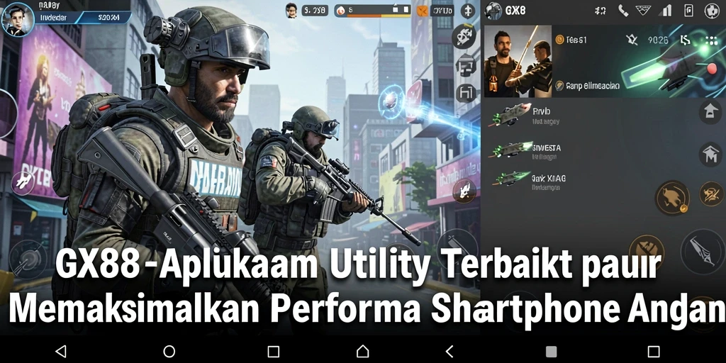 Tampilan antarmuka pengguna GX88 yang sederhana dan fungsional.
