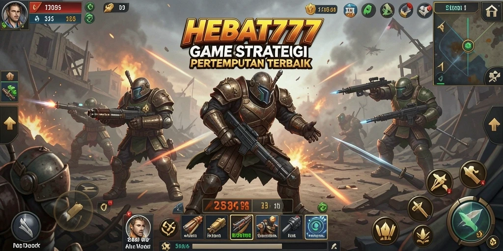 Tangkapan layar HEBAT777 menunjukkan aksi pertempuran epik dalam gameplay SLG.