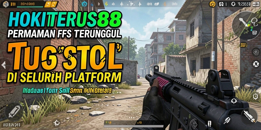 Tampilan gameplay mendebarkan HOKITERUS88 dengan aksi tembak-menembak intens.
