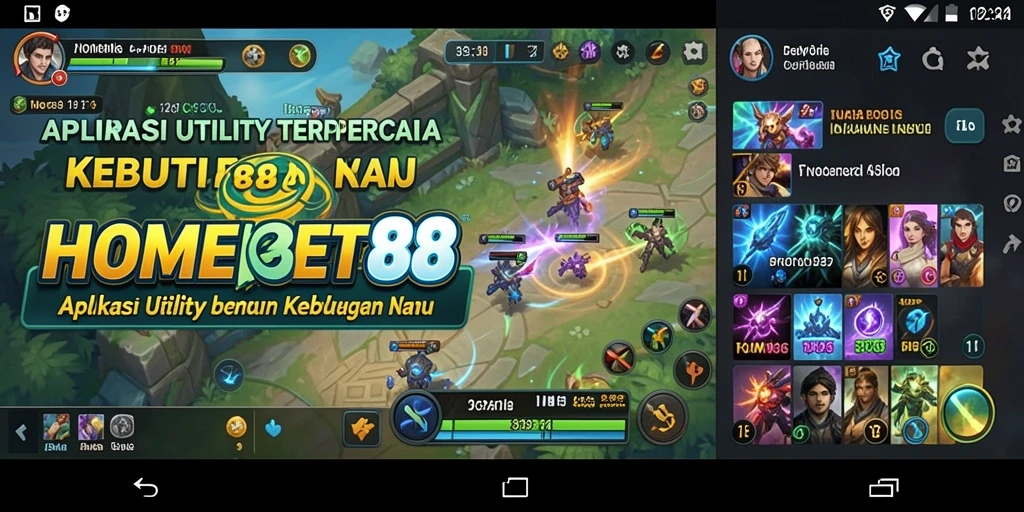 Tampilan antarmuka pengguna HOMEBET88 yang intuitif dan menarik.
