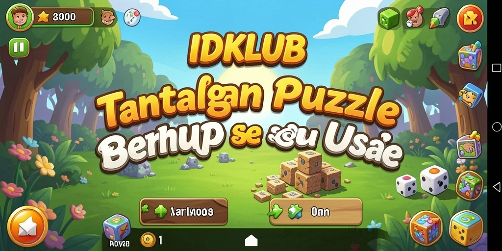Tampilan gameplay menarik dari IDKLUB saat menyelesaikan teka-teki.
