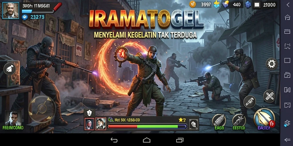 Gameplay horor yang mencekam dengan suasana gelap dan menakutkan.