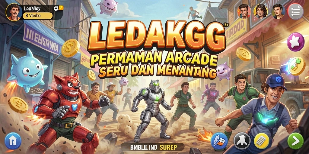 Tampilan gameplay seru dari LEDAKGG yang menantang dan penuh aksi.