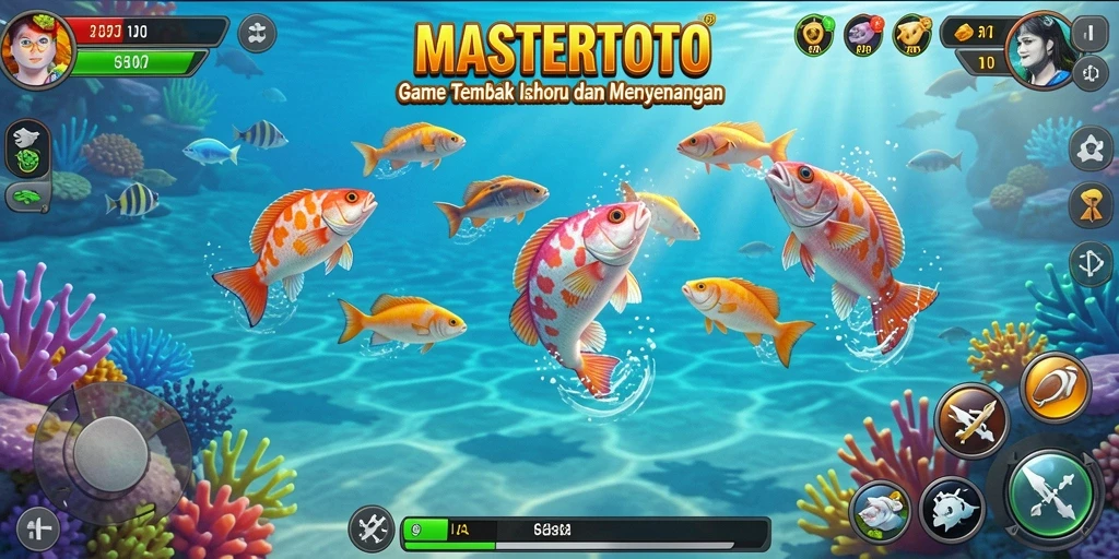Gameplay seru menembak ikan di MASTERTOTO.