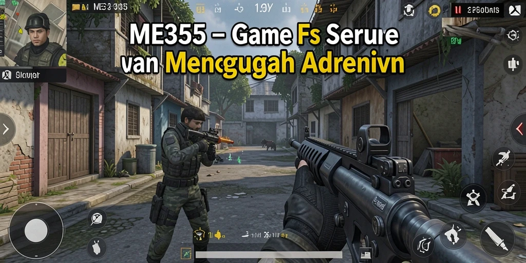 Screenshot ME355 menampilkan aksi pertempuran yang intens dan mendebarkan.