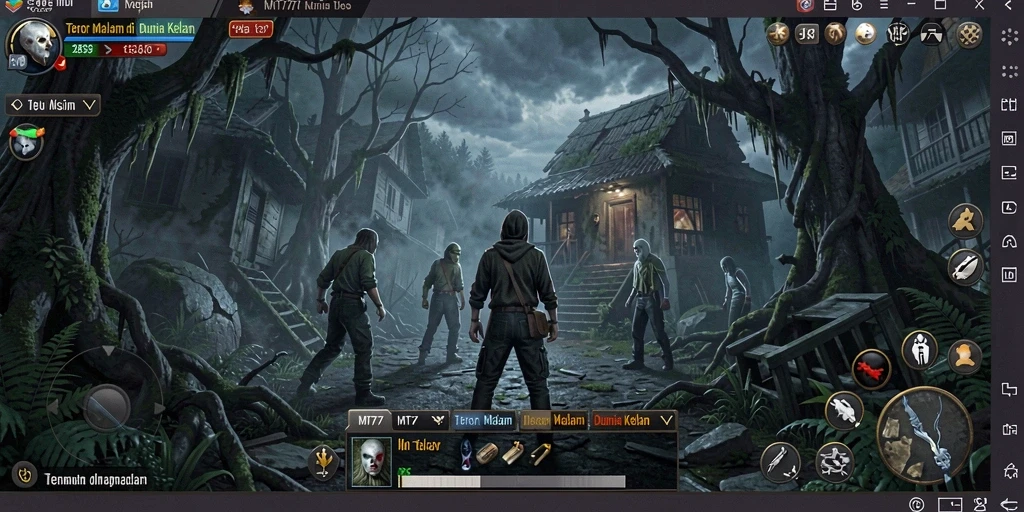 Screenshot gameplay MT777 menampilkan suasana mencekam dan penuh ketegangan.