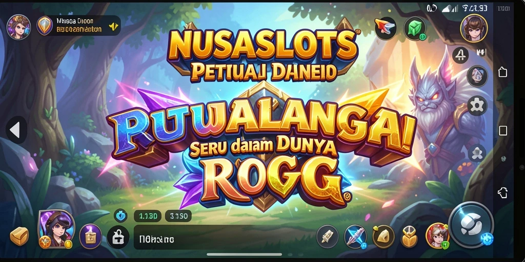 Tampilan gameplay menarik dari NUSASLOTS dengan petualangan RPG.