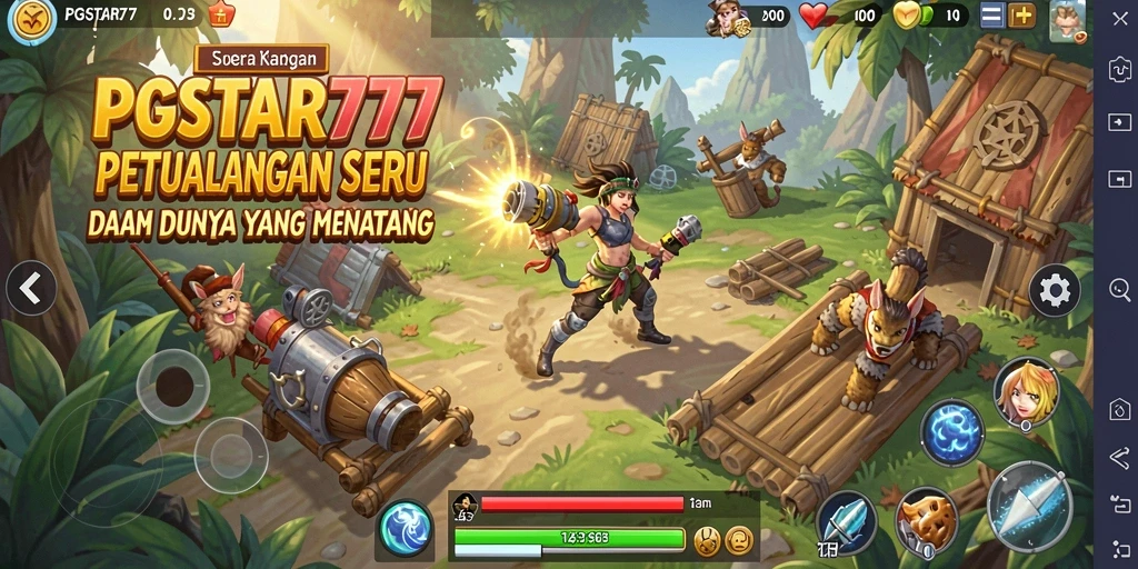 Tampilan gameplay PGSTAR777 yang penuh petualangan yang menantang.