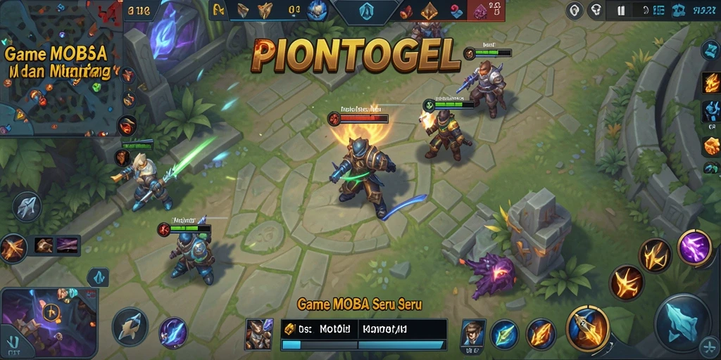 Screenshot menampilkan pertempuran seru dalam PIONTOGEL.