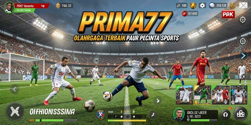 Tampilan menarik dari gameplay PRIMA77 yang menampilkan aksi olahraga.