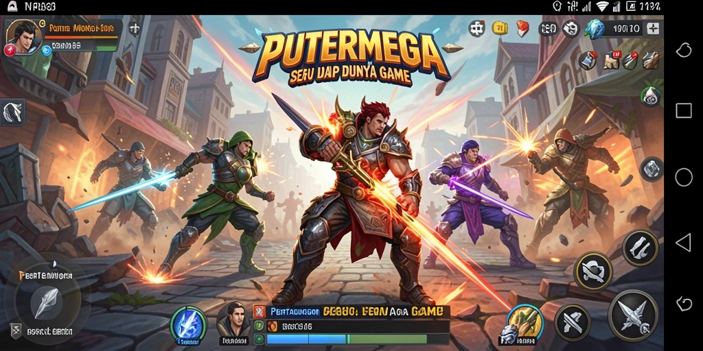 Screenshot gameplay PUTERMEGA saat pertarungan seru.