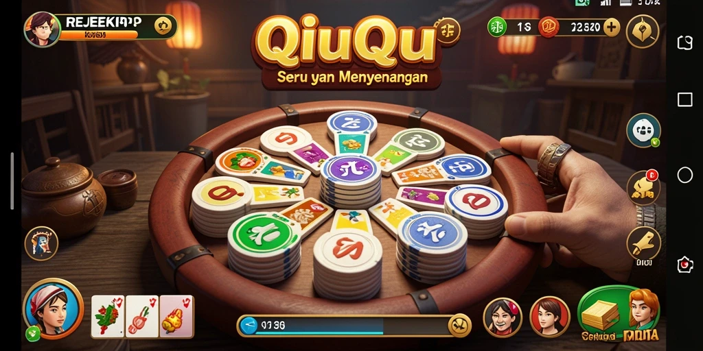 Tampilan gameplay QiuQiu yang seru dan menarik di REJEKIPOP.