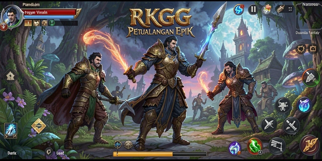 Tampilan gameplay RKGG yang menawan dan penuh aksi.