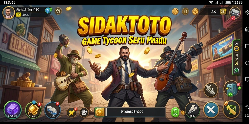 Tangkapan layar utama SIDAKTOTO menampilkan keseruan gameplay Tycoon.