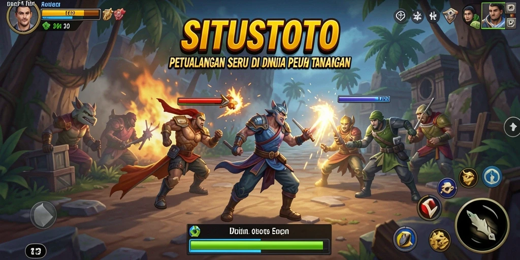 Screenshot gameplay SITUSTOTO menampilkan petualangan seru di dunia yang luas.