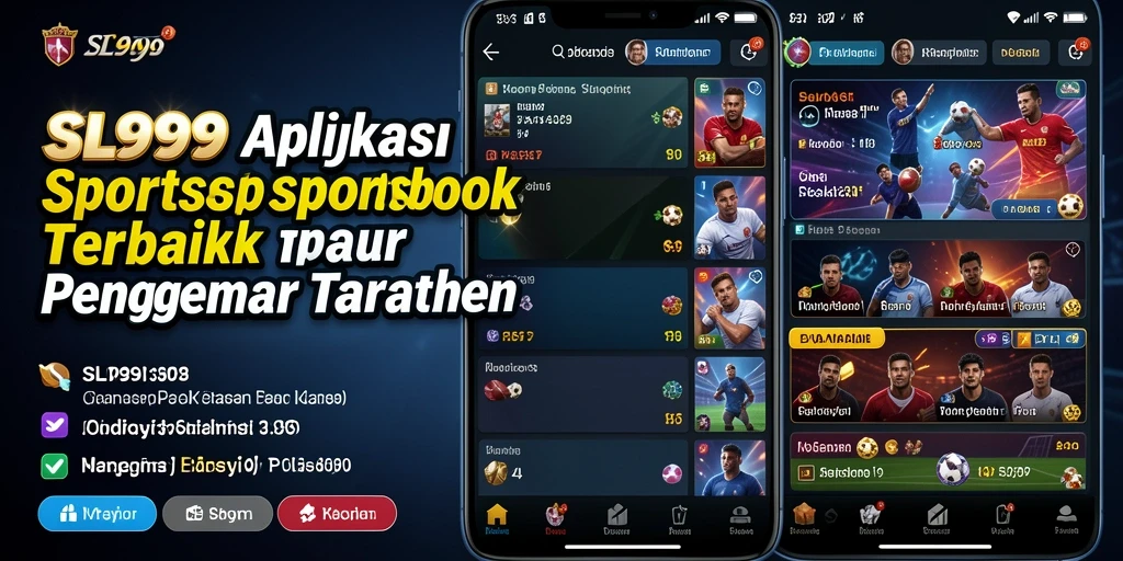 Tampilan menarik dari aplikasi Sportsbook SL999 saat bermain taruhan.