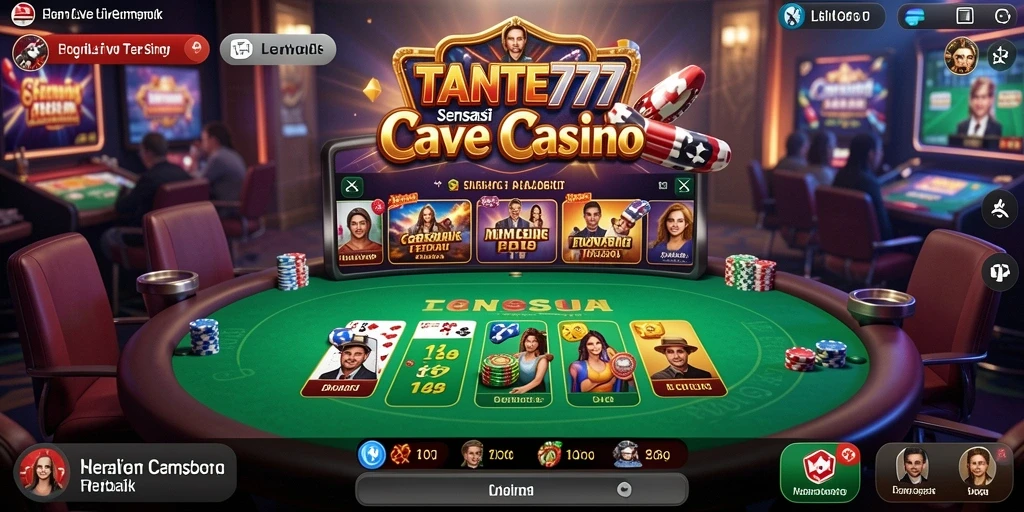 Tampilan gameplay Live Casino yang memukau di TANTE777.