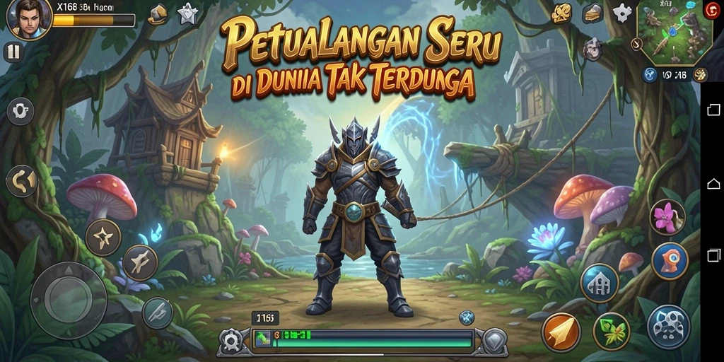 Tangkapan layar dari gameplay seru X168 yang penuh petualangan.